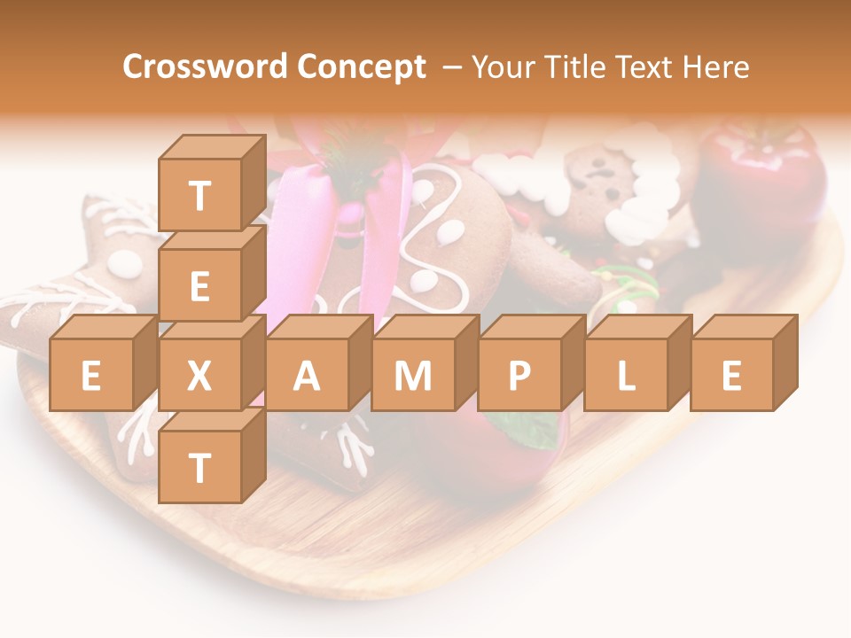 Food And Drink Cookie Christmas Ornament PowerPoint Template