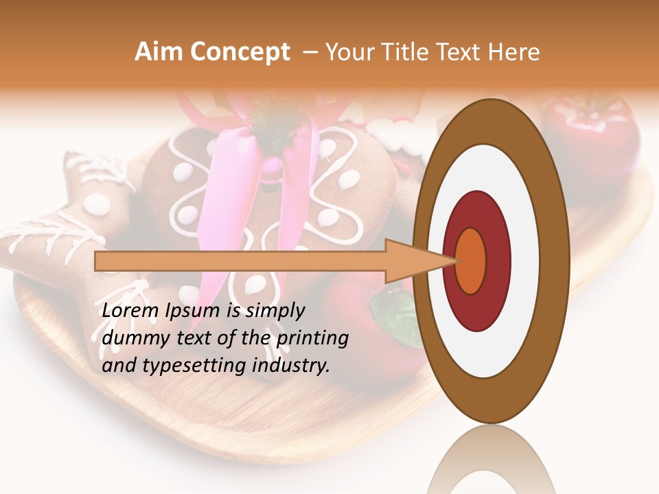 Food And Drink Cookie Christmas Ornament PowerPoint Template