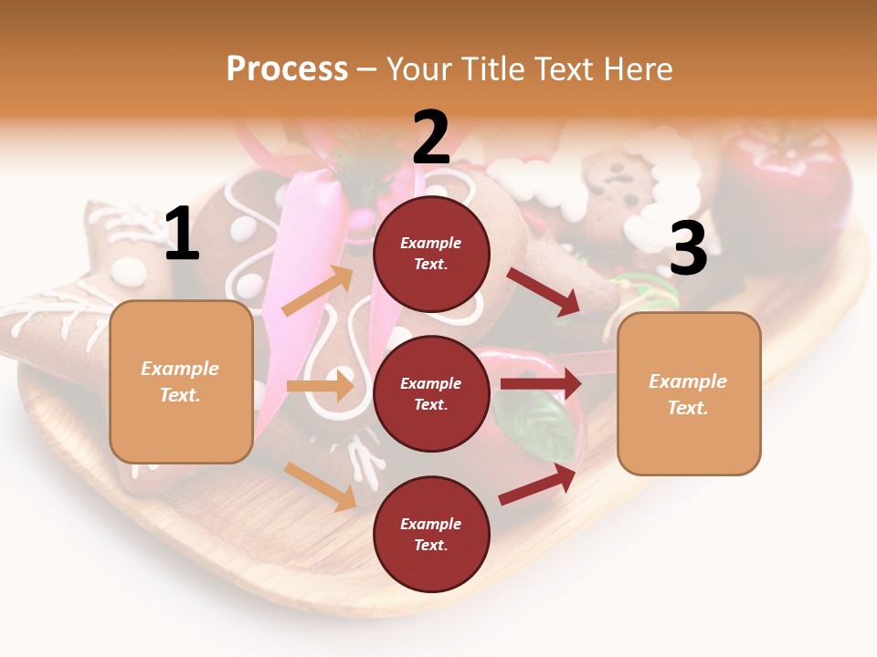 Food And Drink Cookie Christmas Ornament PowerPoint Template