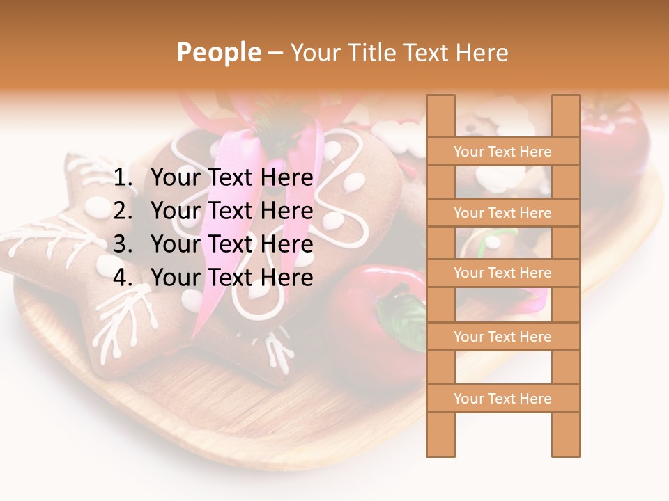 Food And Drink Cookie Christmas Ornament PowerPoint Template