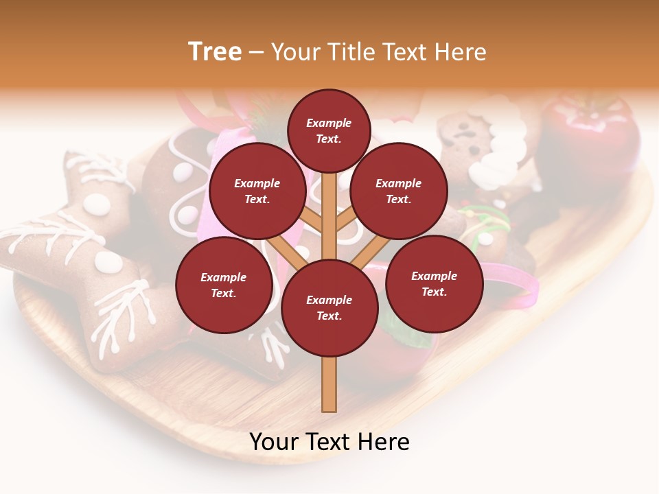 Food And Drink Cookie Christmas Ornament PowerPoint Template