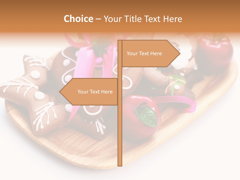 Food And Drink Cookie Christmas Ornament PowerPoint Template