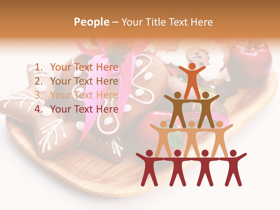 Food And Drink Cookie Christmas Ornament PowerPoint Template