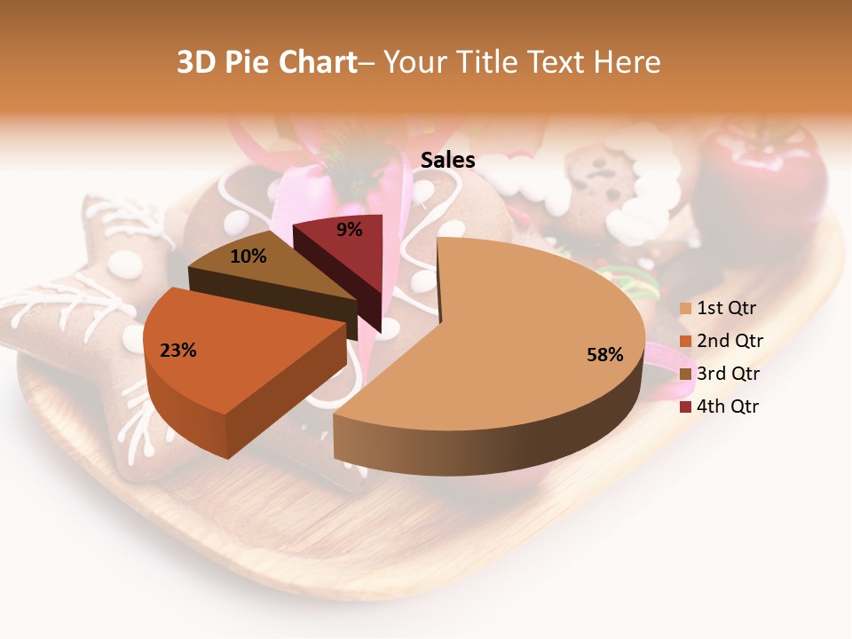 Food And Drink Cookie Christmas Ornament PowerPoint Template