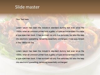 Vegetable Shish Stick PowerPoint Template