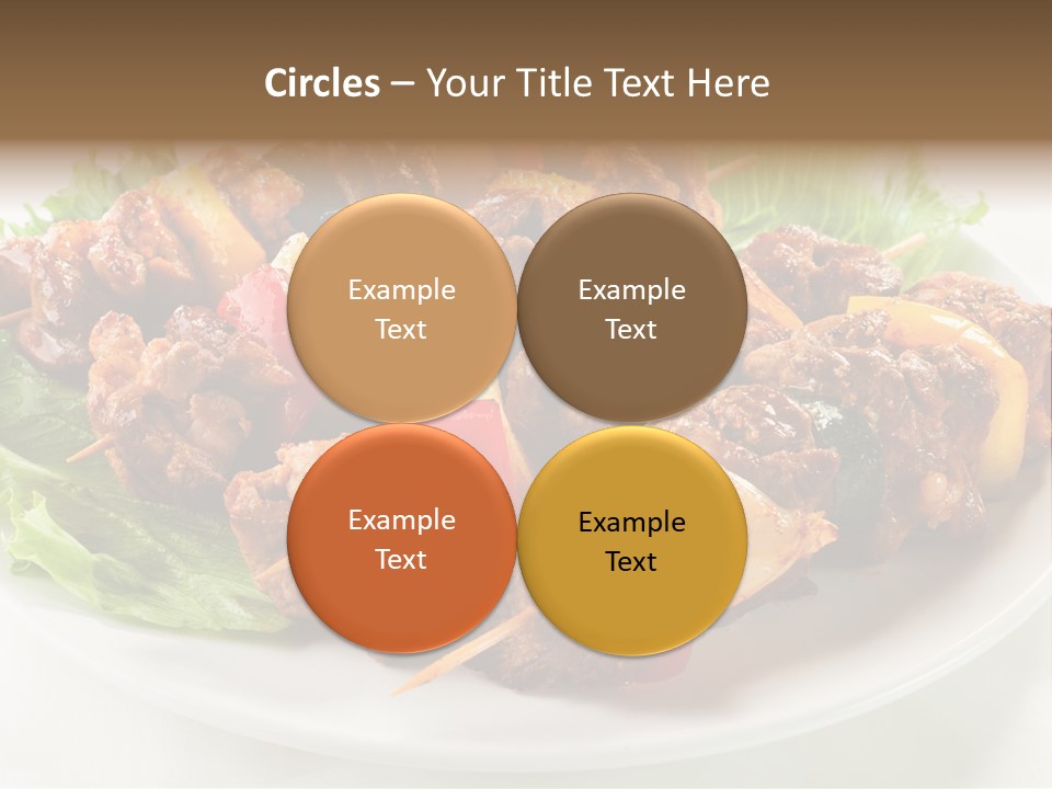 Vegetable Shish Stick PowerPoint Template