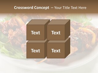 Vegetable Shish Stick PowerPoint Template