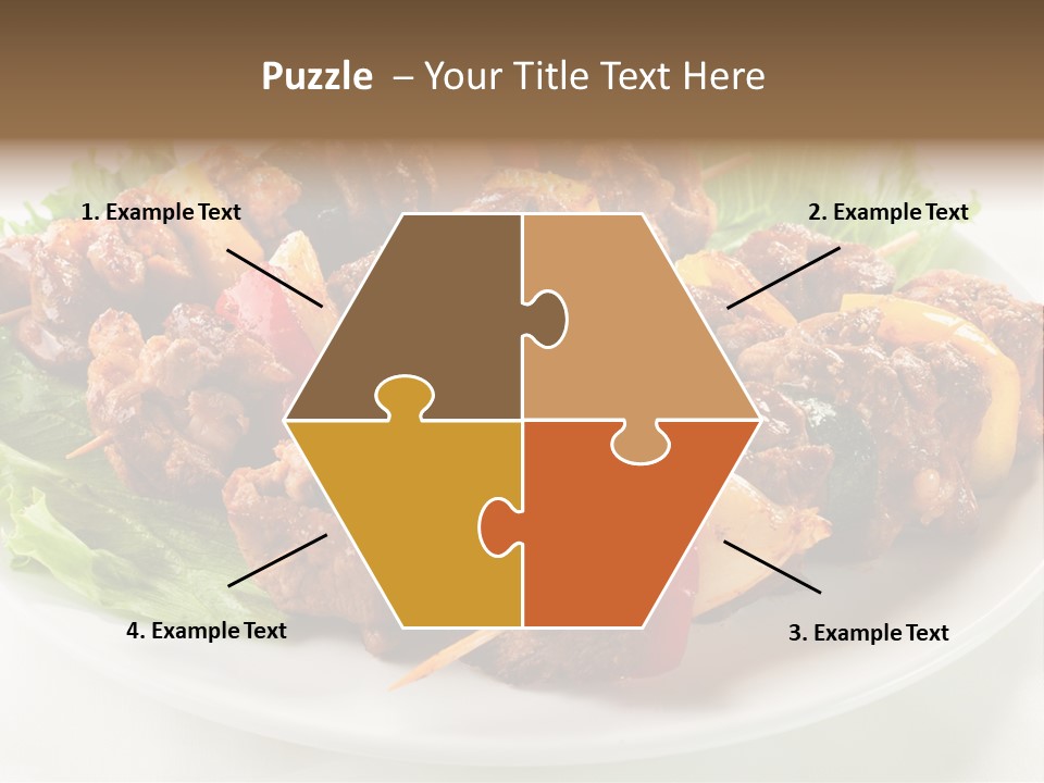 Vegetable Shish Stick PowerPoint Template