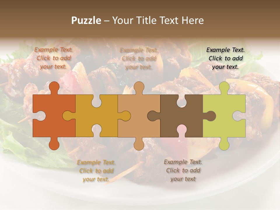 Vegetable Shish Stick PowerPoint Template