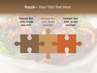 Vegetable Shish Stick PowerPoint Template