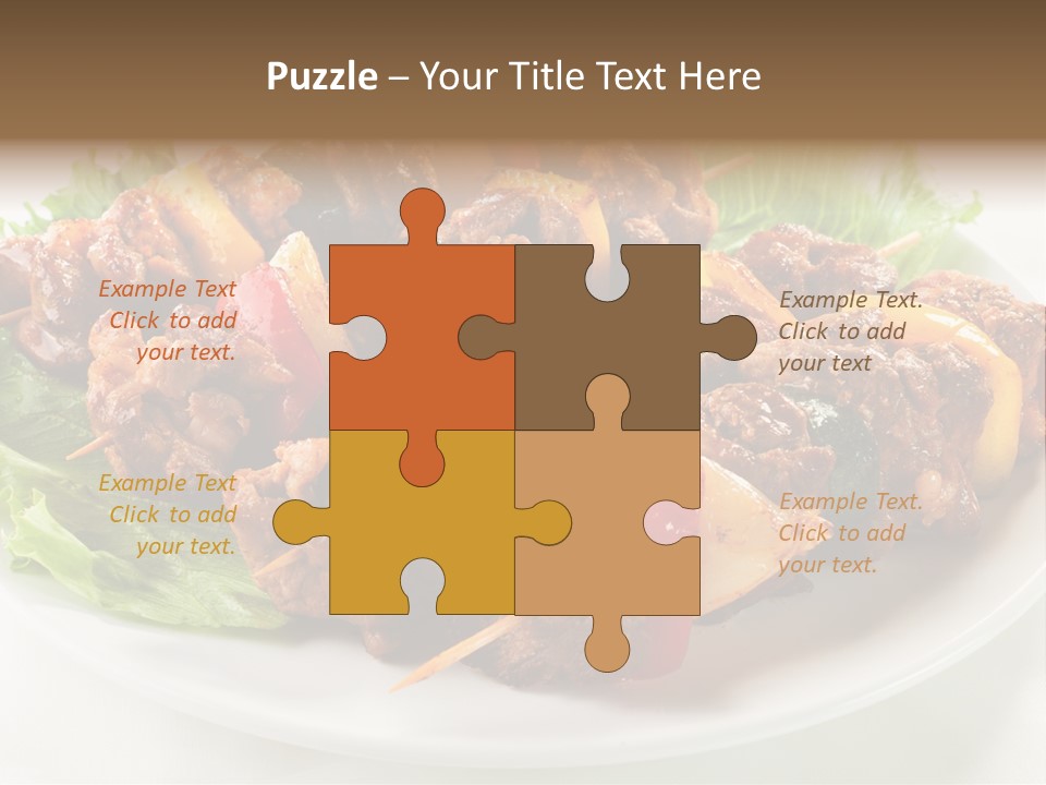 Vegetable Shish Stick PowerPoint Template