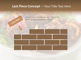 Vegetable Shish Stick PowerPoint Template