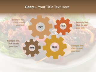 Vegetable Shish Stick PowerPoint Template
