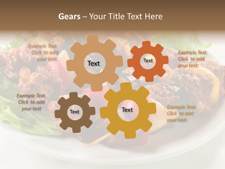 Vegetable Shish Stick PowerPoint Template