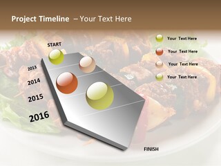 Vegetable Shish Stick PowerPoint Template
