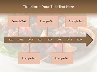 Vegetable Shish Stick PowerPoint Template