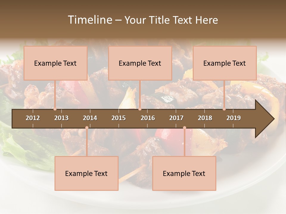Vegetable Shish Stick PowerPoint Template