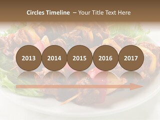 Vegetable Shish Stick PowerPoint Template