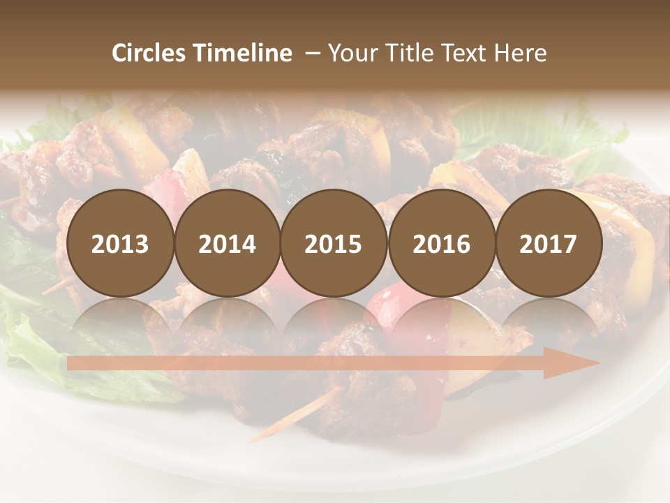 Vegetable Shish Stick PowerPoint Template