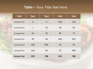 Vegetable Shish Stick PowerPoint Template