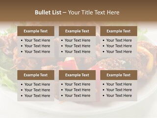 Vegetable Shish Stick PowerPoint Template
