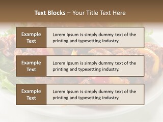 Vegetable Shish Stick PowerPoint Template