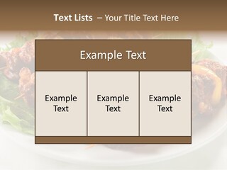 Vegetable Shish Stick PowerPoint Template