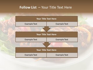 Vegetable Shish Stick PowerPoint Template