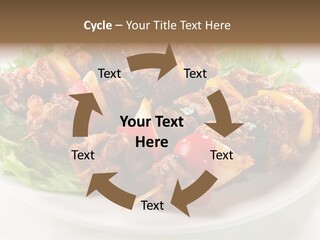 Vegetable Shish Stick PowerPoint Template