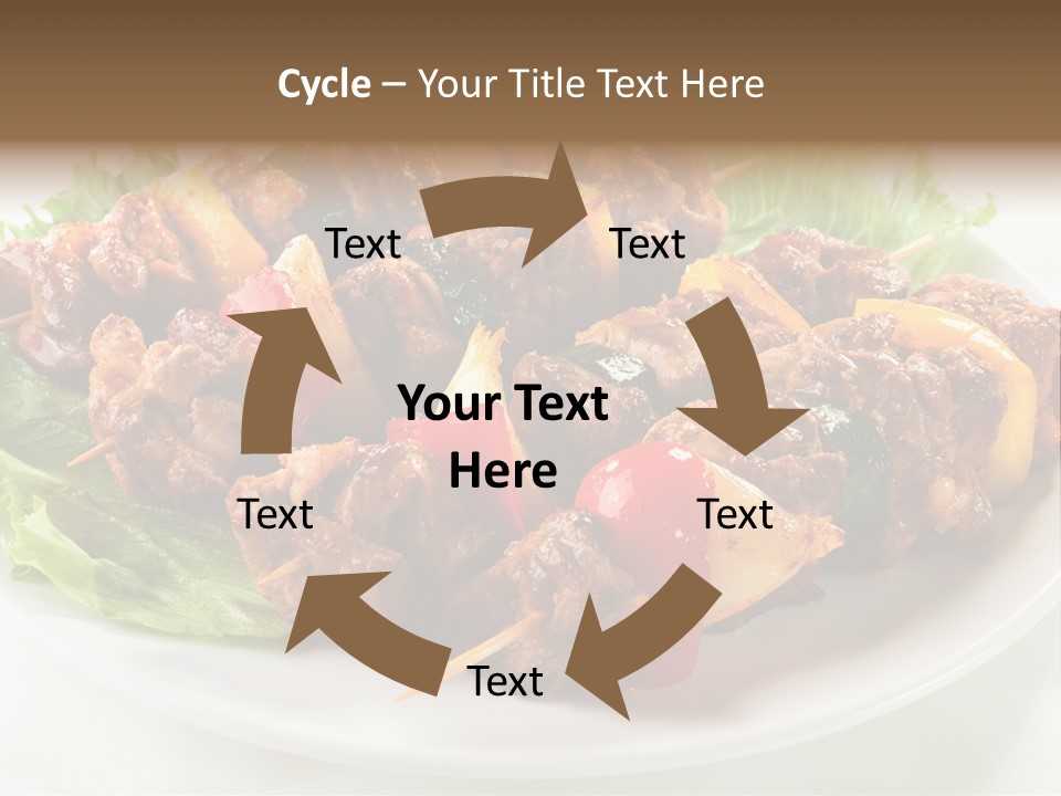 Vegetable Shish Stick PowerPoint Template