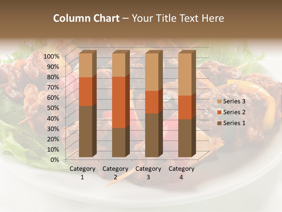 Vegetable Shish Stick PowerPoint Template