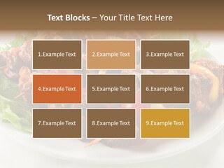 Vegetable Shish Stick PowerPoint Template