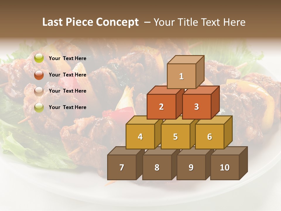 Vegetable Shish Stick PowerPoint Template