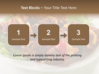 Vegetable Shish Stick PowerPoint Template