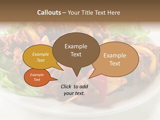 Vegetable Shish Stick PowerPoint Template