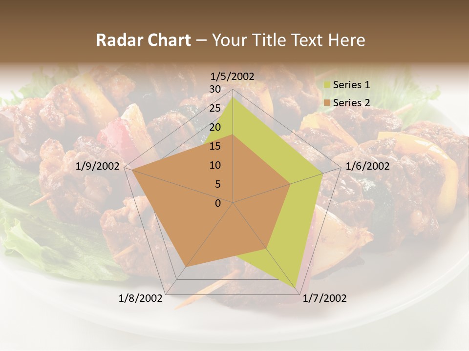 Vegetable Shish Stick PowerPoint Template
