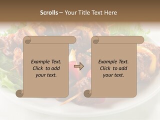 Vegetable Shish Stick PowerPoint Template