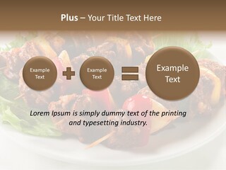 Vegetable Shish Stick PowerPoint Template
