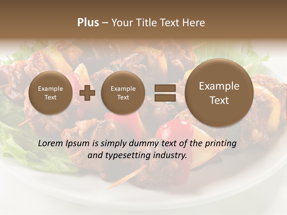 Vegetable Shish Stick PowerPoint Template