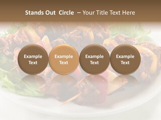 Vegetable Shish Stick PowerPoint Template