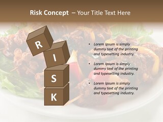 Vegetable Shish Stick PowerPoint Template