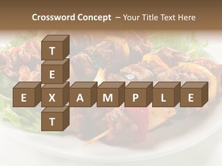 Vegetable Shish Stick PowerPoint Template