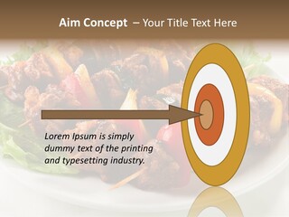 Vegetable Shish Stick PowerPoint Template