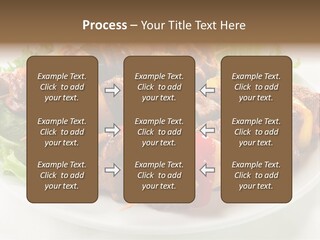Vegetable Shish Stick PowerPoint Template