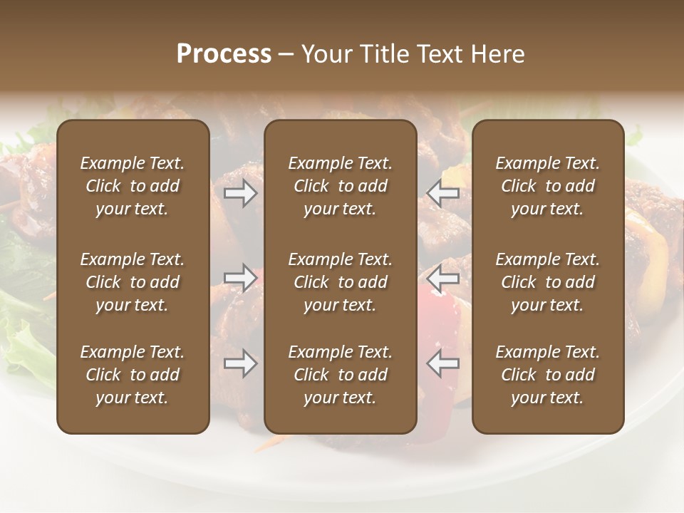 Vegetable Shish Stick PowerPoint Template