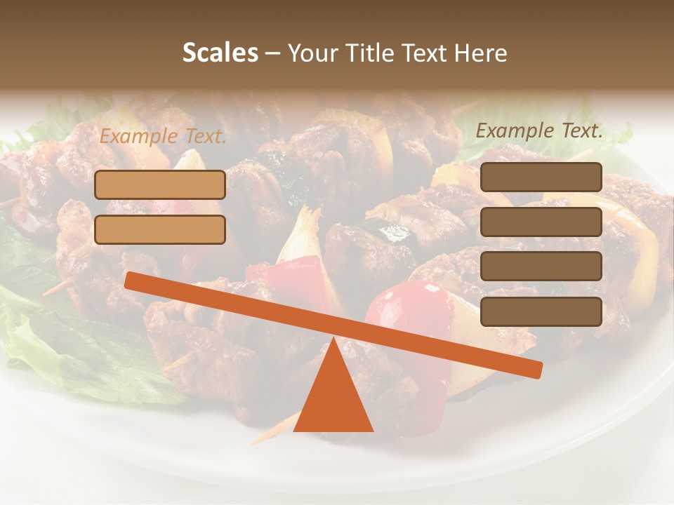 Vegetable Shish Stick PowerPoint Template