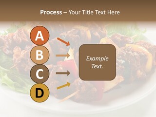 Vegetable Shish Stick PowerPoint Template