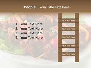 Vegetable Shish Stick PowerPoint Template
