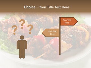 Vegetable Shish Stick PowerPoint Template