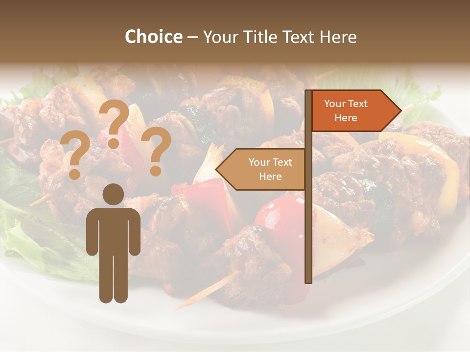 Vegetable Shish Stick PowerPoint Template